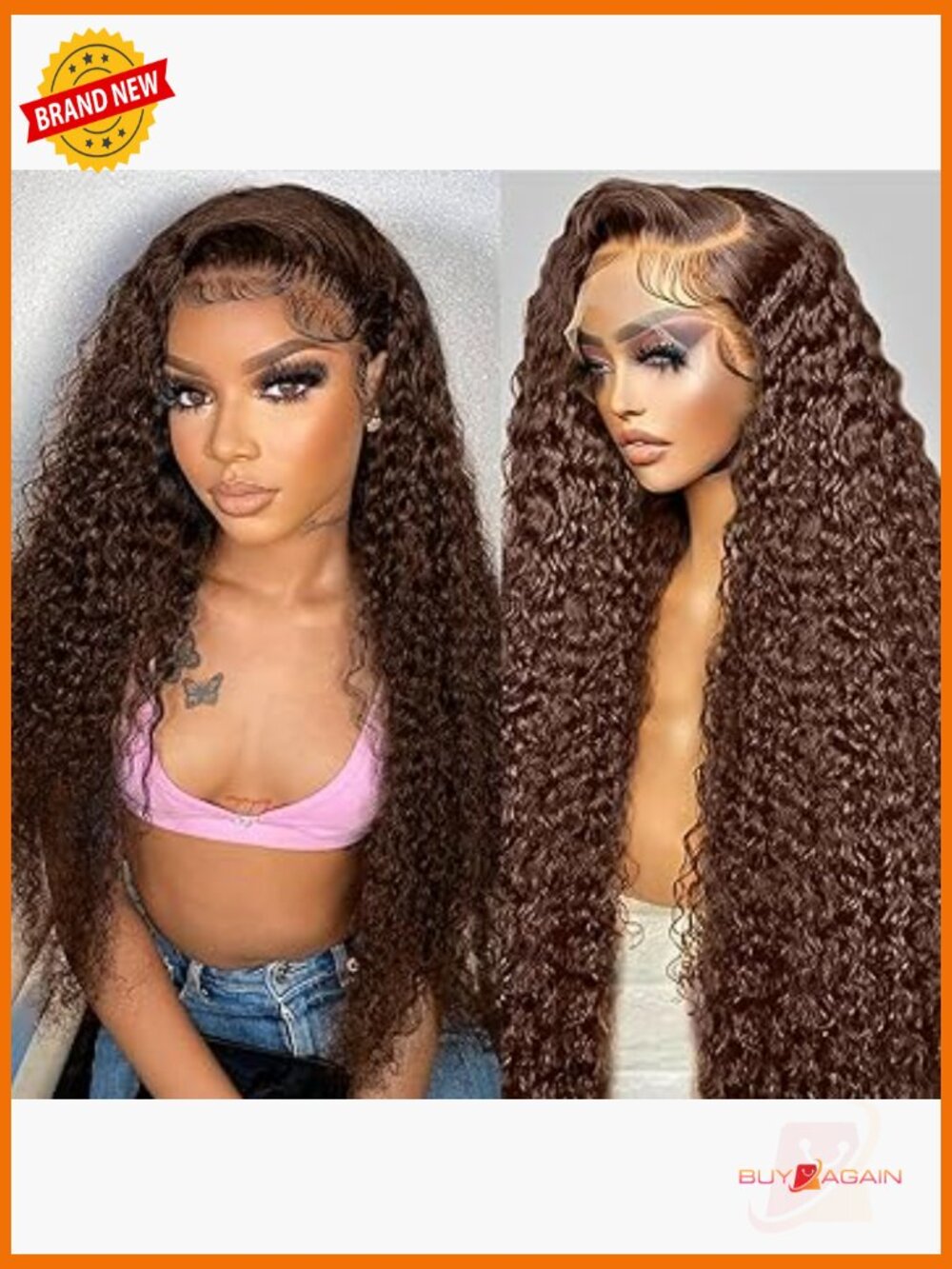13x6 Deep Wave Lace Front Wig Human Hair 18 Inch Full Wigs For Women